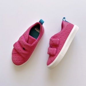 Native Monaco Velcro Sneakers in Hollywood Pink